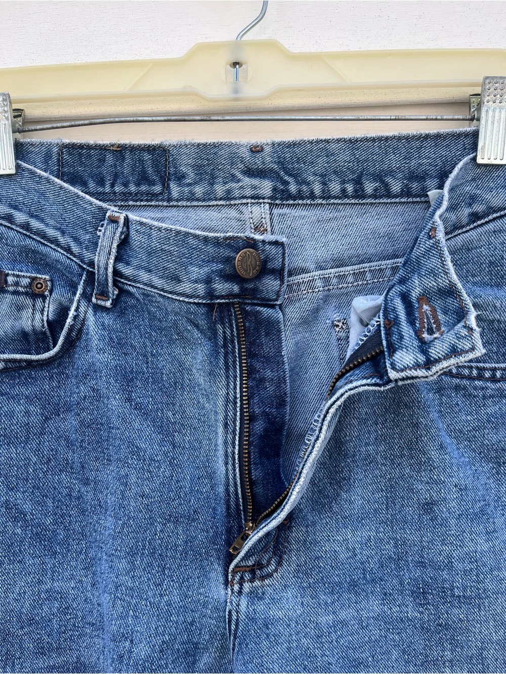 Vintage Riders by Lee Straight Leg Denim Jeans Womens Size 12 Long - Picture 5 of 12